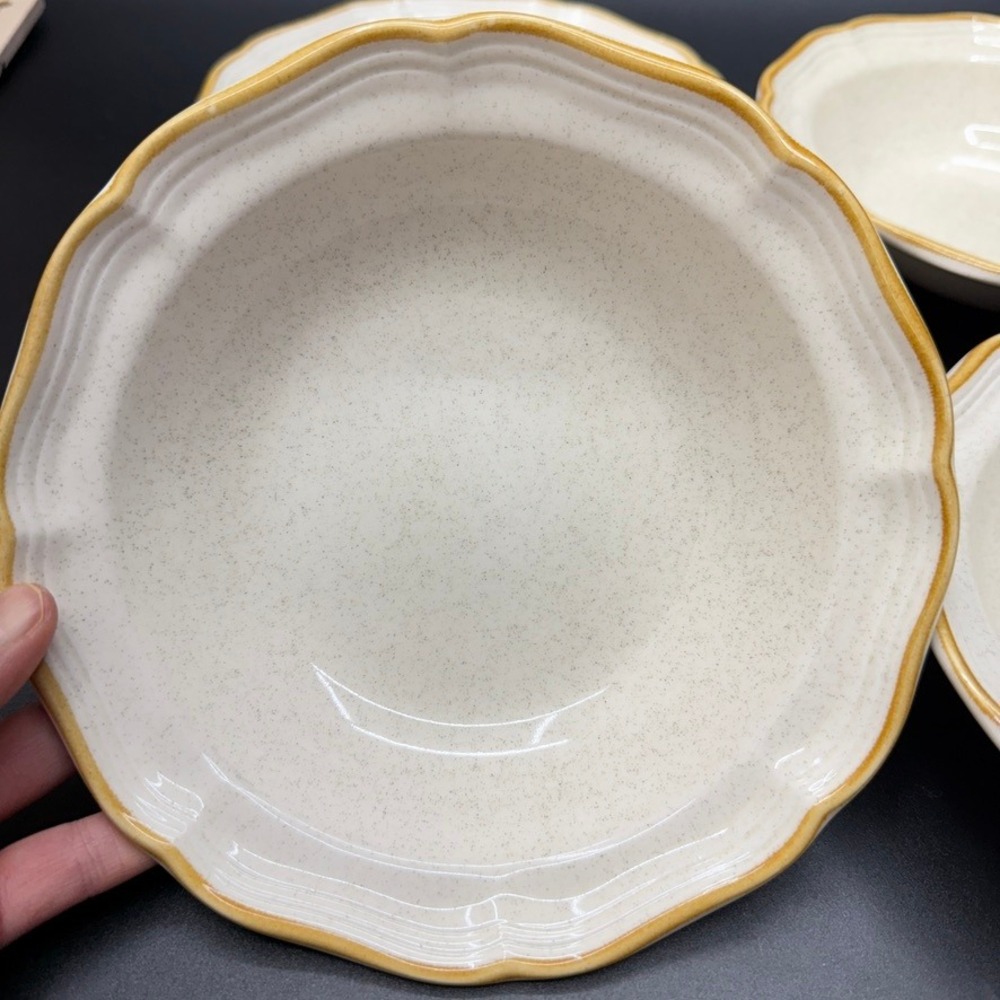 Vintage 70s Mikasa Garden Club Flowerfest 7in Soup Cereal Bowls EC452 Set of 2‎